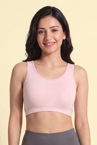 Zelocity Low Impact Quick Dry Sports Bra - Pale Lilac — thumbnail 2